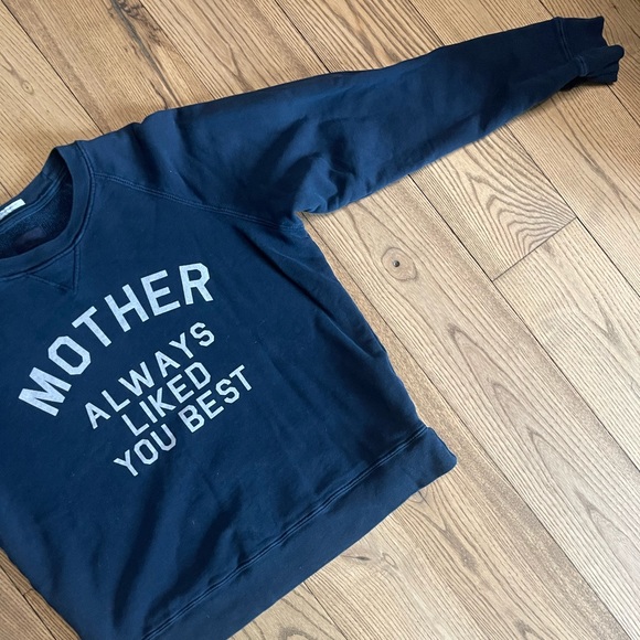 MOTHER Crewneck Demin the Drop Sweatshirt - Picture 6 of 12